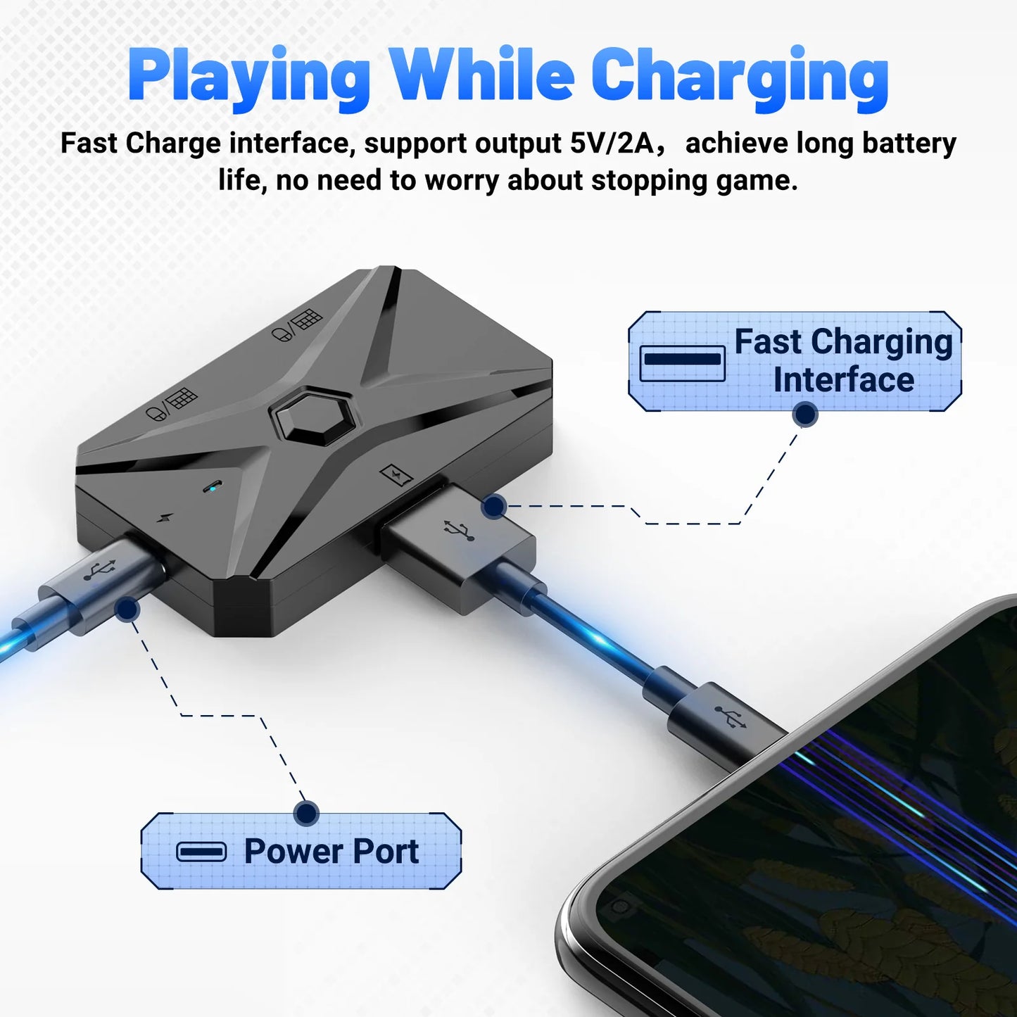 M1 Pro+ Mobile Gaming Adapter Keyboard Mouse PUBG COD