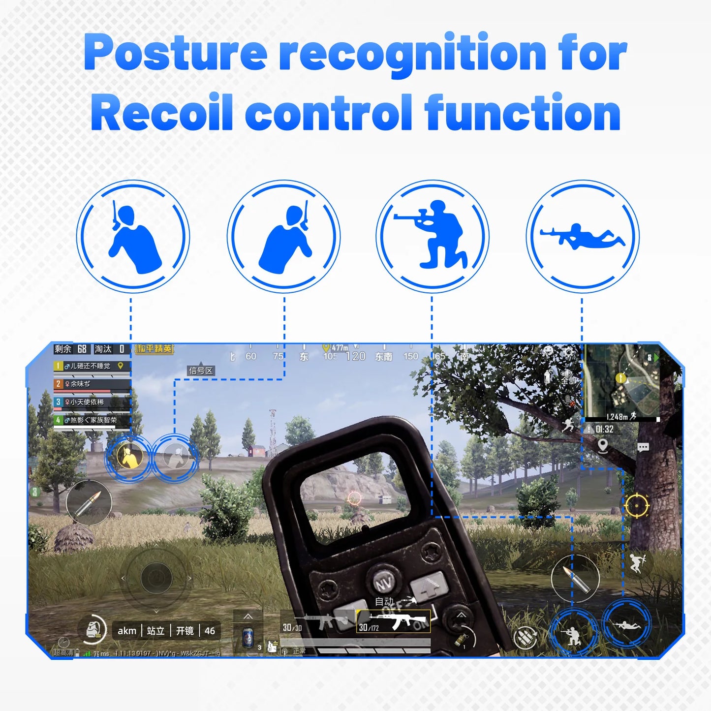 M1 Pro+ Mobile Gaming Adapter Keyboard Mouse PUBG COD