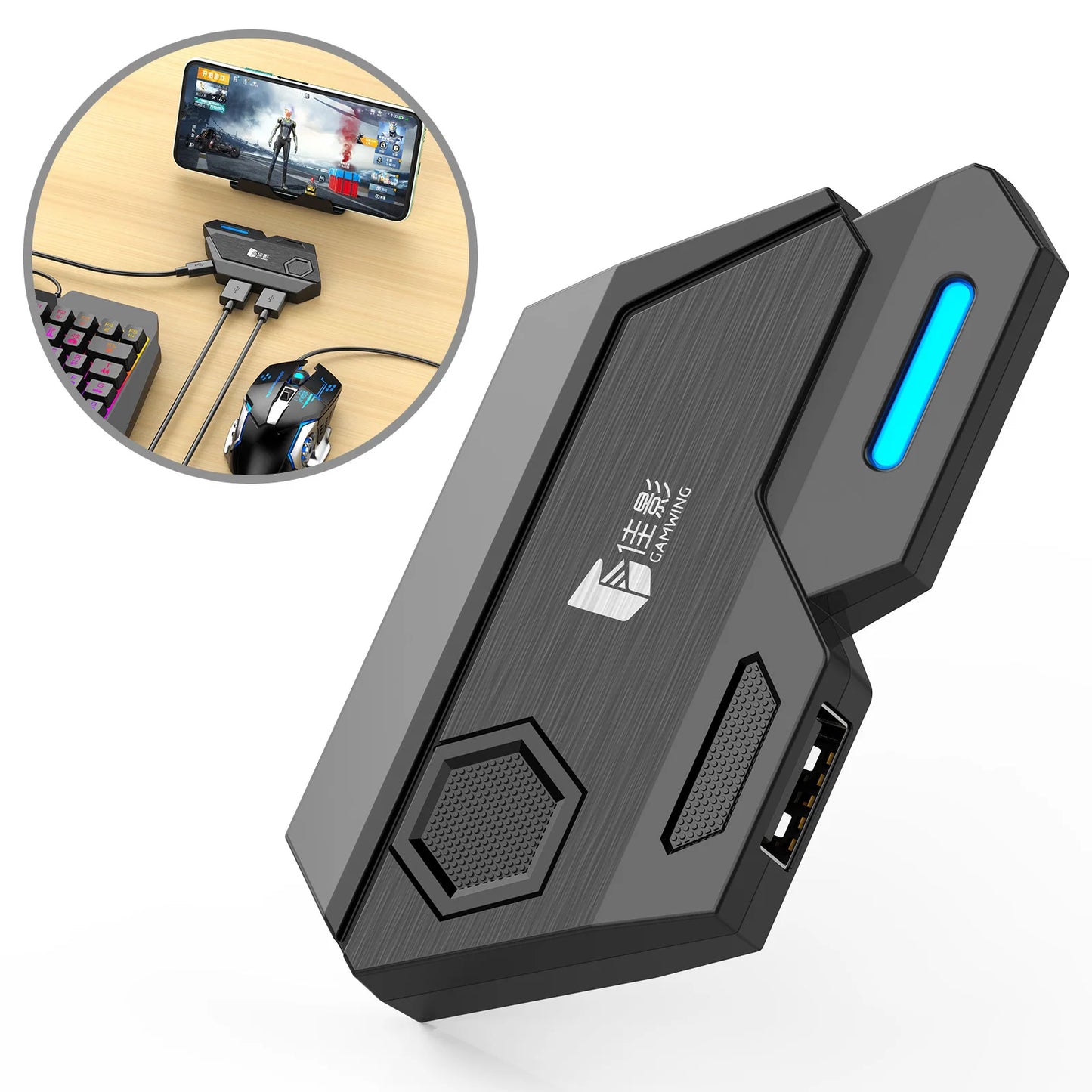 5 in 1 Mobile Gaming Kit Keyboard Mouse PUBG COD