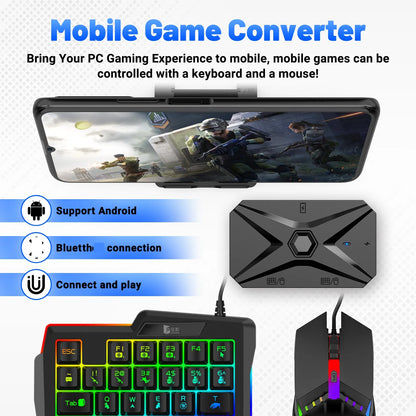 M1 Pro+ Mobile Gaming Adapter Keyboard Mouse PUBG COD