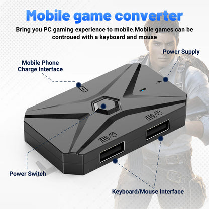 M1 Pro+ Mobile Gaming Adapter Keyboard Mouse PUBG COD